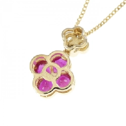 Dây chuyền ruby hoa K18YG 0.71CT - Hàng hiệu chính hãng 856032