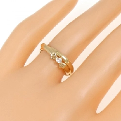 Nhẫn kim cương K18YG hình ruy băng 667661