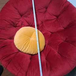 Ghế papasan 1m2 kèm gối decor nhà cửa khung mây nhựa chắc chắn 776859