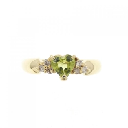 Nhẫn Peridot Hình Trái Tim K18YG - Hàng hiệu Chính hãng 855047