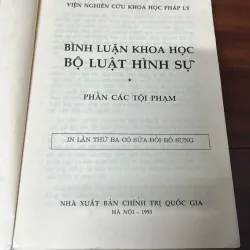[luật- chính trị] Bình luận khoa học bộ luật hình sự 1985 932184