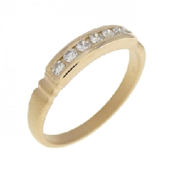 Nhẫn kim cương K18YG 0.14CT