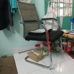 Ghế văn phòng ( chân vuông inox) 596609
