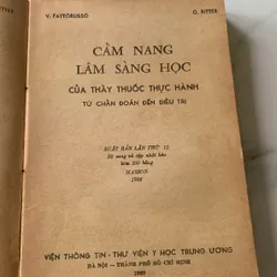 Cẩm nang lâm sàng học, V. FATTORUSSO - O. RITTER 711099