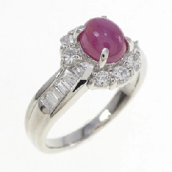 Nhẫn Star Ruby PT900 1.670CT