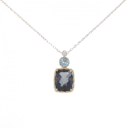 K18YG Blue Topaz Necklace - Hàng hiệu Authentic