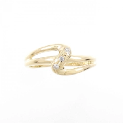 Nhẫn kim cương ba viên K18YG 0.03CT 673083