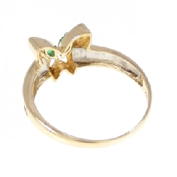 Nhẫn ngọc lục bảo K18YG/PT hình bướm 673429