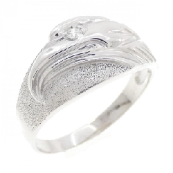 Nhẫn kim cương K10WG 0.05CT