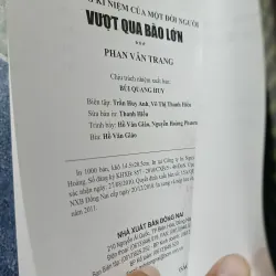 Những kỉ niệm của một đời người - Vượt qua bão lớn - Phan Văn Trang 1001165