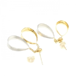 K18YG/PT Bông tai - Hàng hiệu Authentic 871104