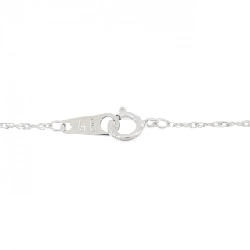 K18WG/750WG Dây chuyền kim cương chéo 0.50CT - Hàng hiệu Chính hãng 861320