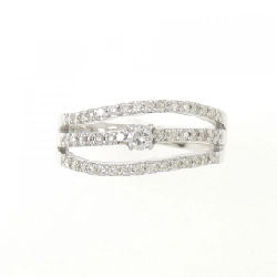 Nhẫn kim cương K18WG 0.33CT 667481