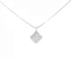 K18WG Pave Diamond Necklace 0.30CT - Hàng hiệu Authentic