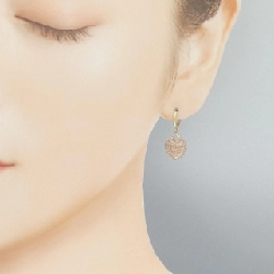 Bông tai hình trái tim 14KPG/14KYG - Hàng hiệu Authentic 867693