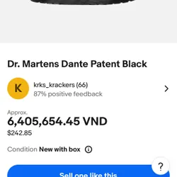 Dr. Martens Dante Patent Black 702877