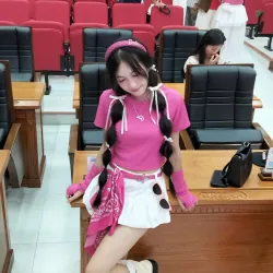 Thắt lưng nữ phong cách, màu hồng đậm, kích thước: 93cm, còn mới (đã sử dụng 1 lần) 927632