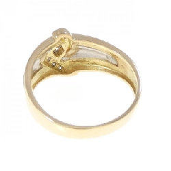 Nhẫn kim cương K18YG/PT900 0.10CT 666814