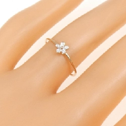 Nhẫn kim cương hoa 750PG/750WG 0.01CT 669588