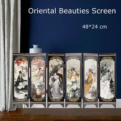 Bộ 6 tấm sơn mài chủ để Khúc thủy lưu thương_Hàng xuất khẩu châu Âu giá trị cao 702631