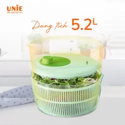 🥗 Rổ Quay Rau Ly Tâm UNIE US5200 💧 Dung Tích 5.2L ⚙️ Làm Khô Rau Củ Nhanh 675027