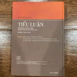 Tiểu Luận viết bằng tiếng Pháp trong thời gian 1922-1932 - Phạm Quỳnh. (10) 1002651