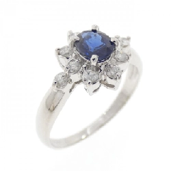 Nhẫn Sapphire PT900 0.50CT