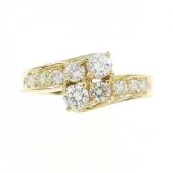 Nhẫn kim cương K18YG 0.56CT 673444