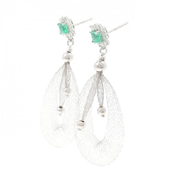 K14WG Bông tai Ngọc lục bảo 0.54CT - Hàng hiệu Chính hãng 874704