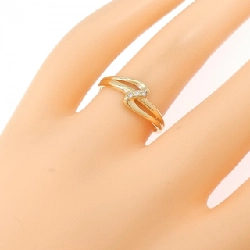 Nhẫn kim cương K18YG 0.03CT 668296