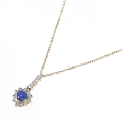 K18YG Dây chuyền hình trái tim Sapphire 1.84CT - Hàng hiệu Chính hãng 855979