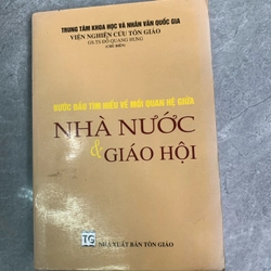 Bước đầu tìm hiểu về mối quan hệ giữa nhà nước và giáo hội 