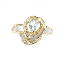 Nhẫn Aquamarine K18YG/PT900 0.21CT - Hàng hiệu Chính hãng 849213