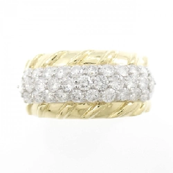 Nhẫn kim cương K18YG/PT900 1.00CT 673412