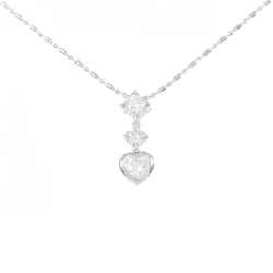 Dây chuyền kim cương hình trái tim 18KWG/750WG 0.45CT - Hàng hiệu Chính hãng