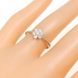 Nhẫn kim cương K10WG hoa 0.20CT 671242