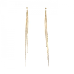 K18YG Bông tai - Hàng hiệu Authentic