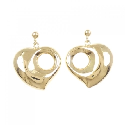 K18YG Bông tai hình trái tim - Hàng hiệu Chính hãng