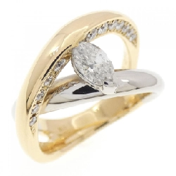 Nhẫn kim cương K18YG/PT900 0.390CT - Hàng hiệu Authentic