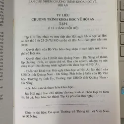 KỶ YẾU HỘI NGHỊ KHOA HỌC VỀ KHU PHỐ CỔ HỘI AN 23-24/7/1985 562126