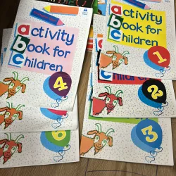 Bộ 6 quyển sách tiếng Anh activity book for childreb