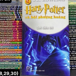 ComBo Harry Potter ( lô 57 cuốn, thiếu cuốn 25, 28, 29, 30)