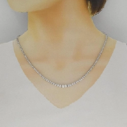 K18WG Dây chuyền kim cương 5.68CT - Hàng hiệu Chính hãng 858534