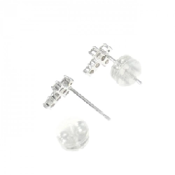 K18WG Bông tai kim cương chéo 0.24CT - Hàng hiệu Chính hãng 870715