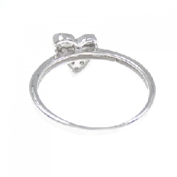 Nhẫn kim cương pavé hình trái tim K18WG 0.18CT 667556