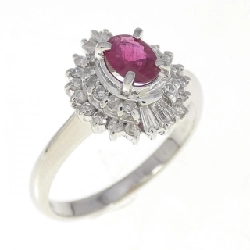 Nhẫn Ruby PT900 0.38CT