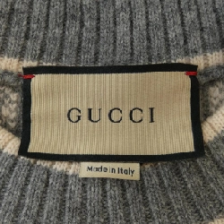 Gucci GG Boucle Wool Jacquard Top 770059 XKCNA Knit 630522