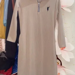 Trang phục thời trang nữ váy sơ mi, đầm phối áo đen, váy dài 973736