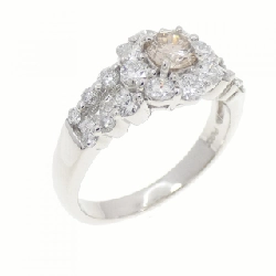 Nhẫn kim cương hoa PT900 0.302CT