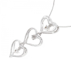 K18WG Dây chuyền kim cương hình trái tim 0.10CT - Hàng hiệu Chính hãng 862692